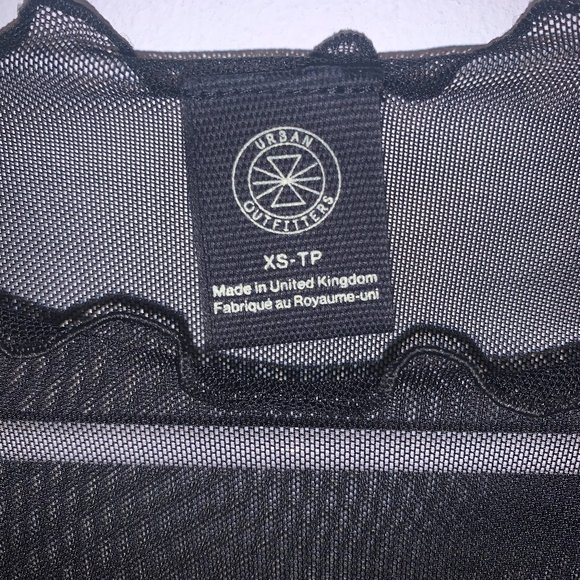 Urban Outfitters Sheer Black Top (Size: XS) - Picture 4 of 4